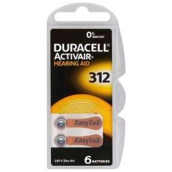 baterie do naslouchadla 60ks Duracell DA312/6C megamix.sk