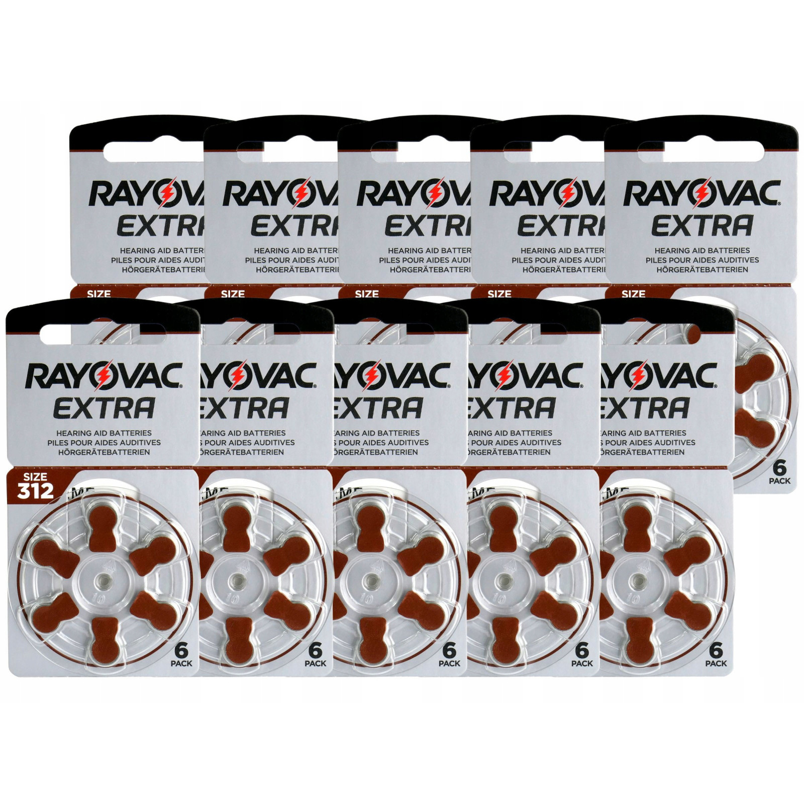 baterie do sluchadel 60ks Rayovac typ 312/PR41 megamix.sk