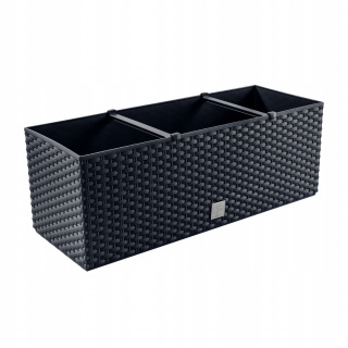 Květináč 50x18x19cm antracit 17L balkónový zahradní