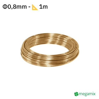 Mosazný drát Φ0,8mm 1m