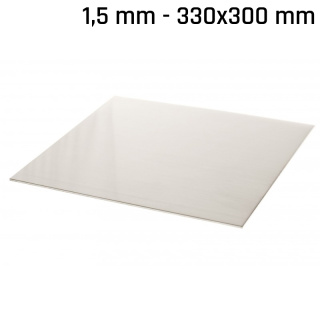 Plech alpaka (nové stříbro) 330x300x1,5mm