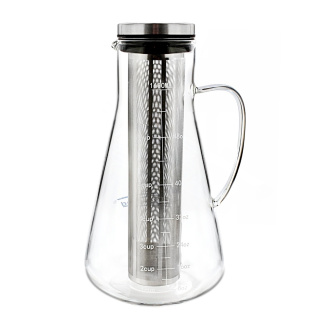 Erlenmeyerova baňka skleněná se širokým hrdlem a uchytem, 1600 ml – BORO 3.3