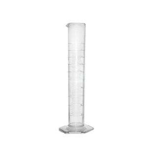 Měrný válec SAN, třída B, s vyraženou stupnicí, vysoký – 100 ml