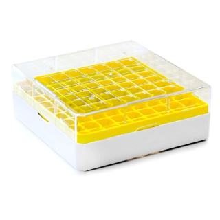 Kryo box pro zmrazení, 81 míst, 1,8 ml – PC, -190 až +121 °C, sterilizovatelný v autoklávu