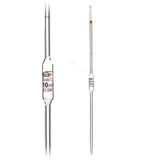 Jednorázová pipeta, 2 ml, třída B, hnědá stupnice – DIN 12690