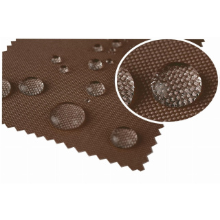 Tkanina vodoodpudivá teflonová hnědá 160 cm 1 mb