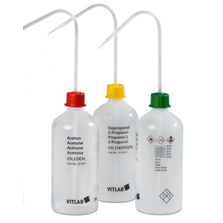 Tryska s potiskem Isopropanol, 250 ml, úzký hrdlo GL25 – PE-LD