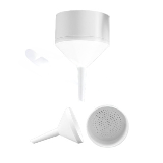 Büchnerův trychtýř z PP, průměr 80 mm – objem 165 ml, laboratorní, k filtraci