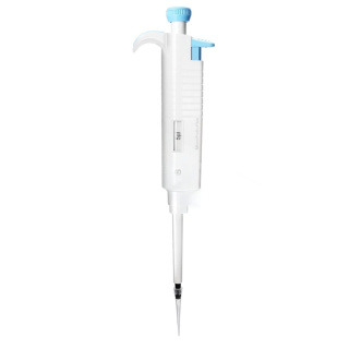 Mechanická pipeta MicroPette Plus 50–200 µl, plně autoklávovatelná, ergonomická a přesná, ISO 8655, kalibrační certifikát – DLAB