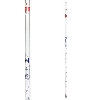 Vícedimenzionální pipeta, 2 ml (0,01 ml), třída AS, modrá stupnice, s certifikátem