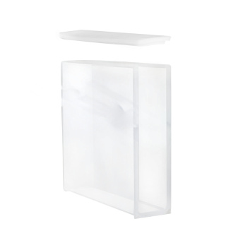 Kyveta z křemenného skla ES, optická dráha 40 mm, 45×12,5×52,5 mm, PTFE víčko