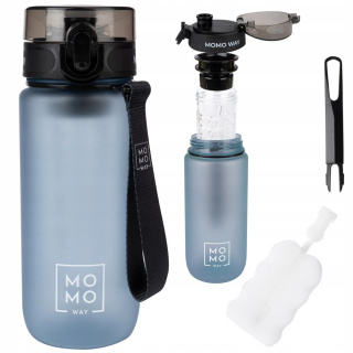 Láhev na vodu sportovní s rukojetí MomoWay světle modrá 600ml