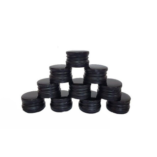 Hliníkový šroubovací uzávěr na lahve 28/18 mm 50 ks černá