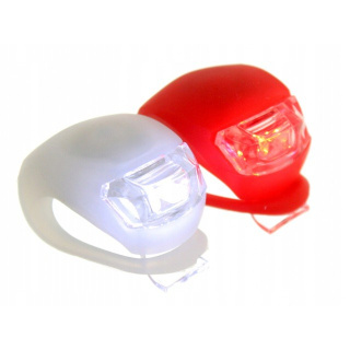 LED dioda světlo na kolo 2ks přední zadní