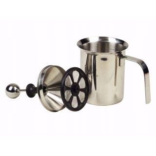 Ocelový napěňovač na mléko 400ml