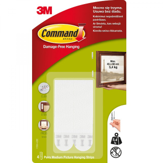 Pásky na připevnění obrazu na stěnu do 5,4kg 50x19mm