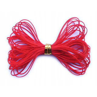 Pletená šňůra 5m 0.4mm červený nylon