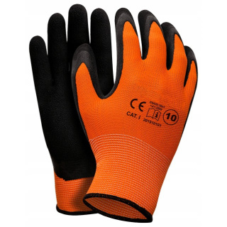 Pracovní dělnické rukavice XL polyester latex