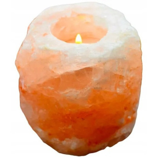 Solný svícen na čajové svíčky ionizátor přírodní himálajské soli