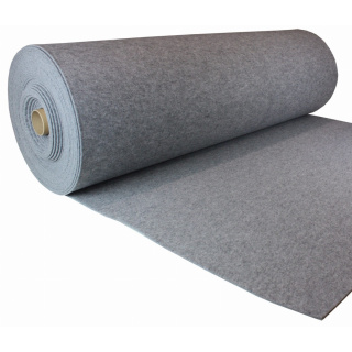 Šedá technická filcová tkanina 5,5mm 150x50cm 750g/m²