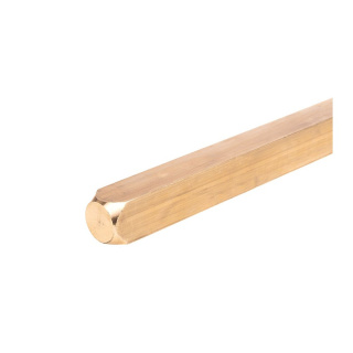 Tyč čtyřhranná mosadz 1m 40x40mm kovový prut
