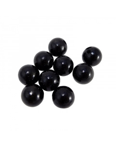 Dřevěn&eacute; kor&aacute;lky 10ks 20mm čern&eacute; lakovan&eacute;
