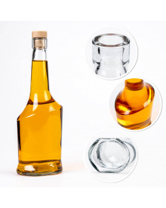 Skleněn&aacute; l&aacute;hev 500ml 25cm AISHA