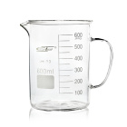 Nízká kádinka s uchem a výlevkou, 100 ml, borosilikátové sklo (BORO 3.3), ISO 3819, DIN 12331