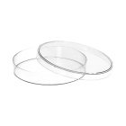 Petriho misky plastové PS 90 x 16 mm, 25 ks – priehľadné, stohovateľné laboratórne misky