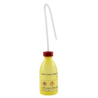 Vytláčacia fľaša LDPE 250 ml s potlačou ACETÓN - žltá, závit GL25