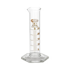 Odmerný valec sklenený 25 ml, nízky, trieda B - GLASSCO