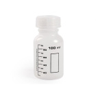 Laboratórna plastová fľaša PP 100 ml so stupnicou a uzáverom GL32