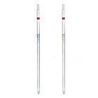 Vícedimenzionální pipeta, 0,1 ml (0,01 ml), třída A, hnědá stupnice, s certifikátem, DIN ISO 648