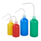 Laboratórna striekacia fľaša LDPE 250 ml, červená - hrdlo GL25