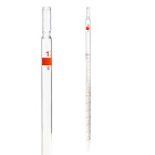 Vícedimenzionální pipeta, 10 ml (0,10 ml), třída AS, hnědá stupnice, s certifikátem – GLASSCO, ISO 835
