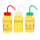 Tryska s potlačí Ethanol, 250 ml, žlutá, široké hrdlo GL40 – PE-LD, ADR