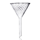 Laboratorní skleněný trychtýř se žlábky pro rychlou filtraci, průměr 100 mm – BORO 3.3