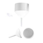 Büchnerův trychtýř z PP, průměr 80 mm – objem 165 ml, laboratorní, k filtraci