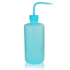 Tryska z PE-LD, 500 ml, modrá – úzký hrdlo, GL28