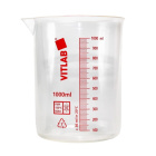 Kadička plastová PMP 100 ml, červená stupnica - VITLAB