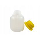 Láhev 100ml HDPE a žlutý uzávěr s uzávěrem