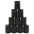 Hliníkový šroubovací uzávěr 28/40 mm černý 50 ks dlouhý