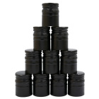 Hliníkový šroubovací uzávěr 30/44 mm 50 ks černý dlouhý