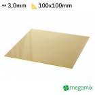 Mosaz plech 100x100x3,0mm