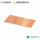 Měděný plech 100x50x4,0 mm