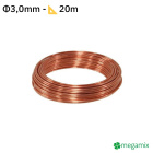 Měděný drát Φ3,0mm 20m