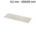 Plech alpaka (nové stříbro) 200x50x0,2mm