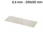 Plech alpaka (nové stříbro) 200x50x0,4mm