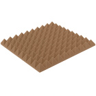 Akustický panel hnědý PYRAMIDA 50×50 cm tloušťka 5 cm