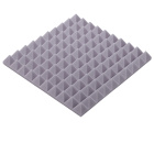 Akustický panel světle šedý PYRAMIDA 50×50 cm tloušťka 5 cm